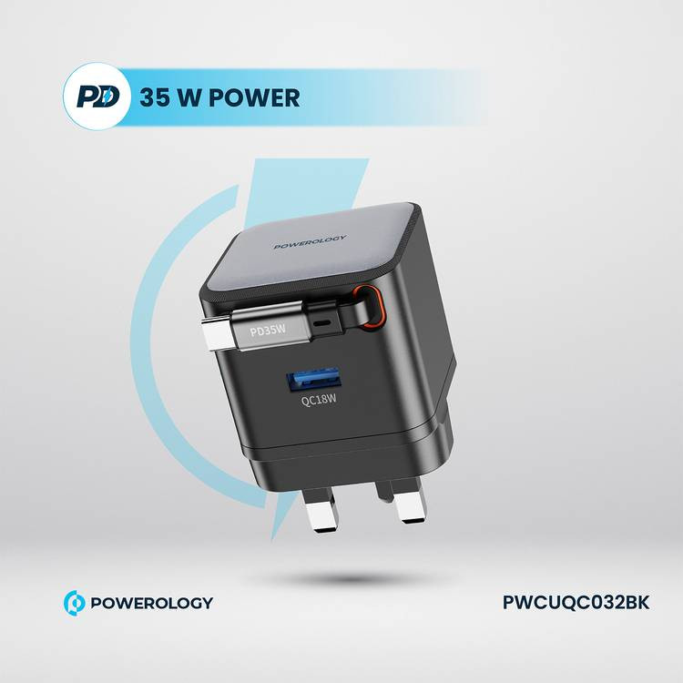 شارژر 35 وات پاورولوجی مدل pwc032