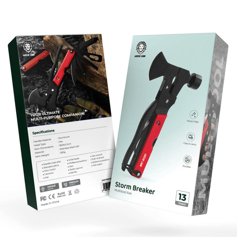 تبر و چکش 13 کاره گرین لاین مدل Storm Breaker Multitool Axe